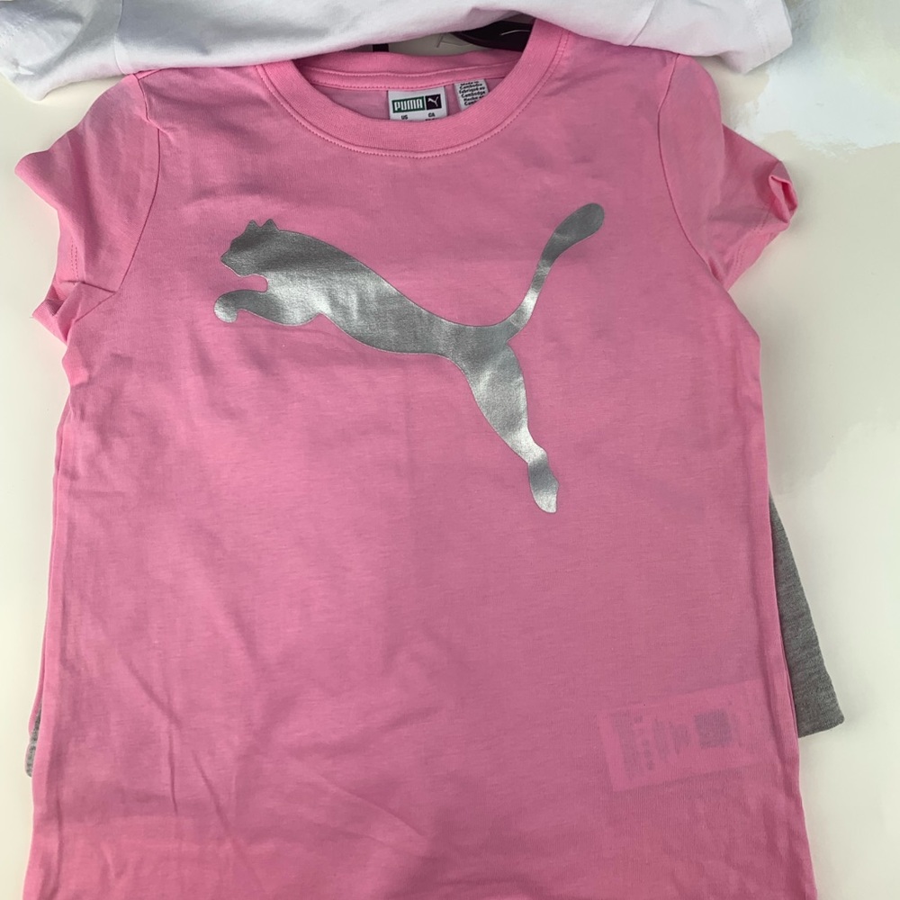 PUMA Girls 4 Piece Set Pink & White - Picture 11 of 13